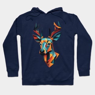 Geometric Deer Hoodie